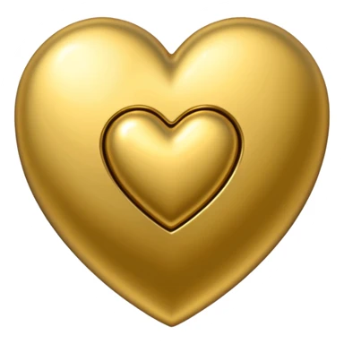 A golden heart with a money pattern around it sticker
