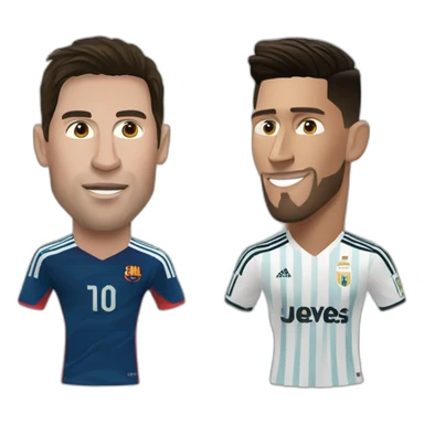 messi vs cristiano ronaldo sticker