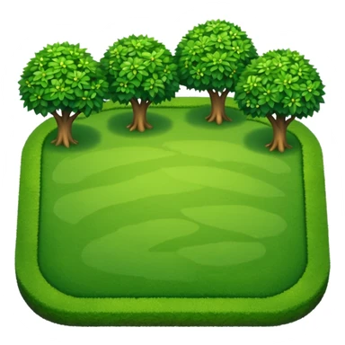 backyard grass garden sticker
