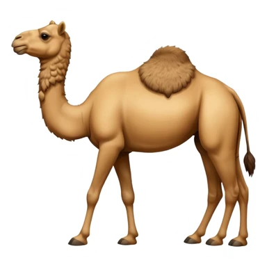 High resolution camel without fur sticker