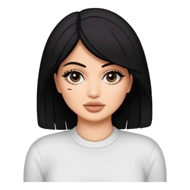 Kyile Jenner beyaz tenli ve düz baddy sticker