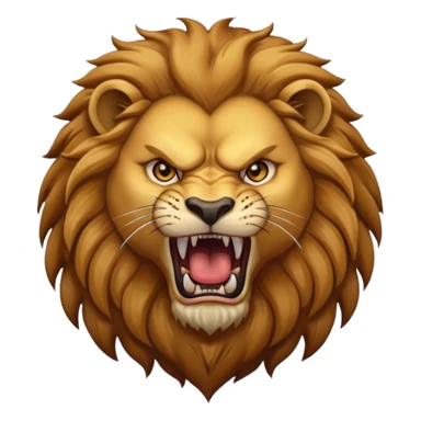 Angry lion sticker