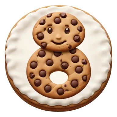 {
    "type": "object",
    "look": "chocolate chip cookie man, round chips, baked surface, front view",
    "description": "a cookie man made of chocolate chip dough, with visible chips and soft edges"
  } sticker