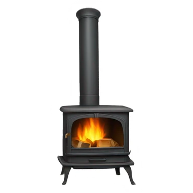 Wood stove sticker
