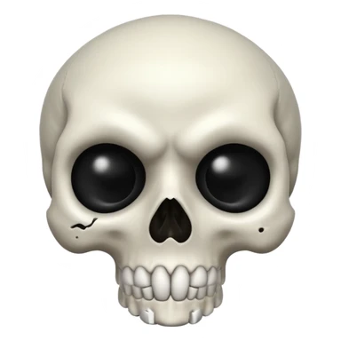 A scary skull sticker