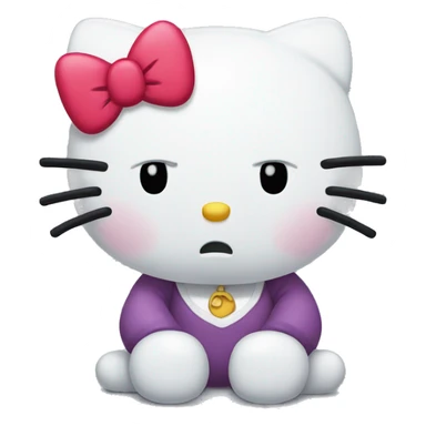 Hello Kitty sad sticker