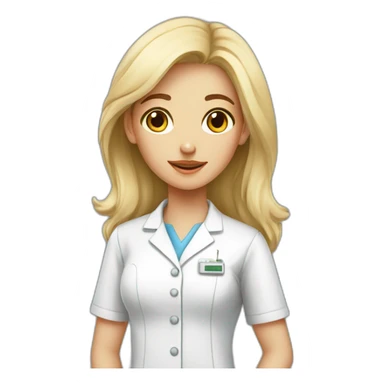 LABORATORY GIRL WHITE , MACKEUP sticker
