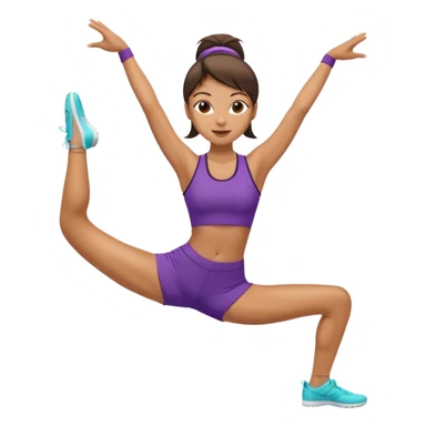 Woman doing the splits sticker