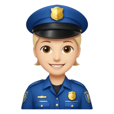 thread police smiling sticker