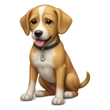 Chien sur la plage sticker