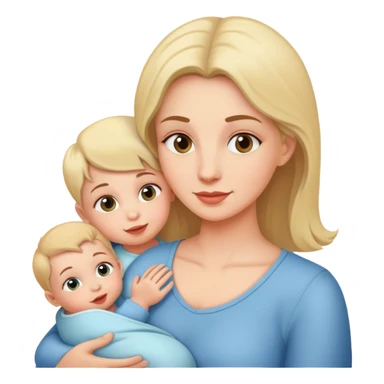 Mum and babies sticker