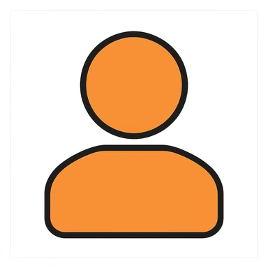 Remove all social details or icons, leave only a simple silhouette representing followers, in orange color #fe6601, with transparent background. sticker