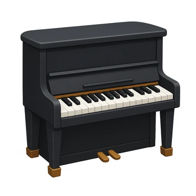Emoji piano sticker
