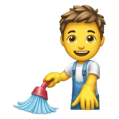 cleaning the room sticker