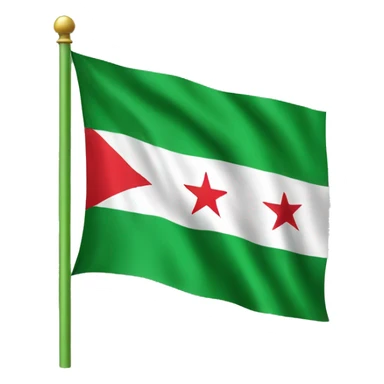 syria green flag sticker