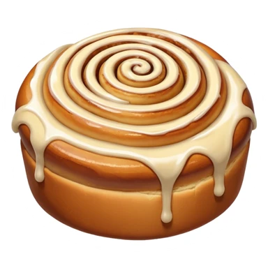 Zimtschnecke mit Glasur sticker