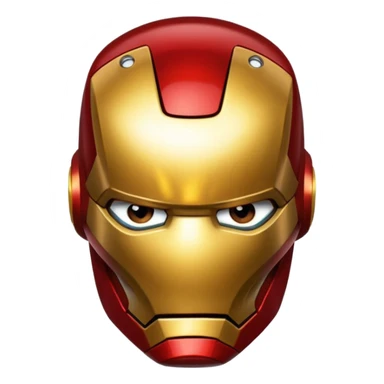 Iron man simple face sticker
