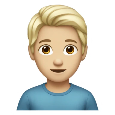 dark hair girl brown eyes and blonde hair boy blue eyes sticker