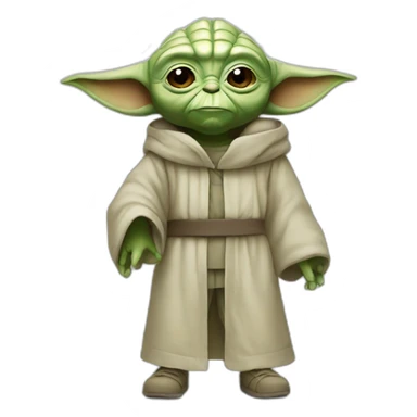 Yoda wearing nike clothes sticker