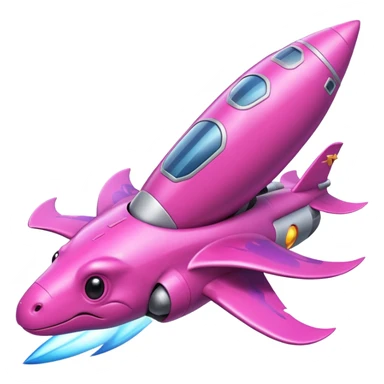 pink Dinosaurs with Rocket sticker