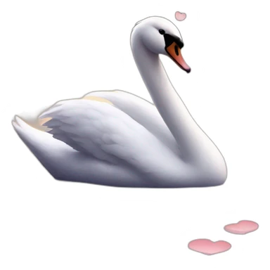  Swan in love sticker