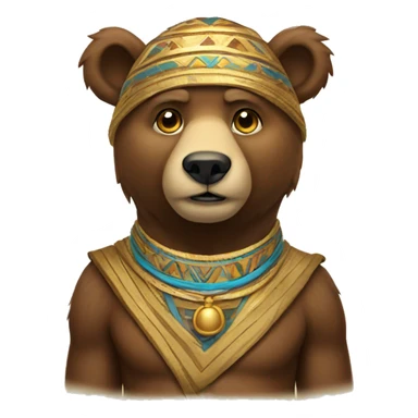 bear wearing tut sticker