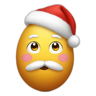 santa but he is an egg sticker