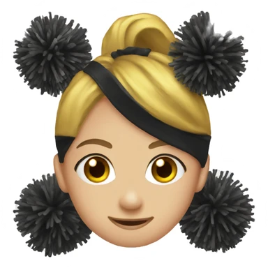 cheerleader pom poms sticker