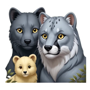 Fai un emoji per ognuno di questi personaggi del libro della giungla: Akela, Bagheera, Baloo, Kaa, fratel Bigio, Raska, Rama, Ikki, Chill e Mang sticker