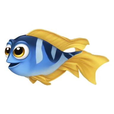 Dory with warm gloves  sticker