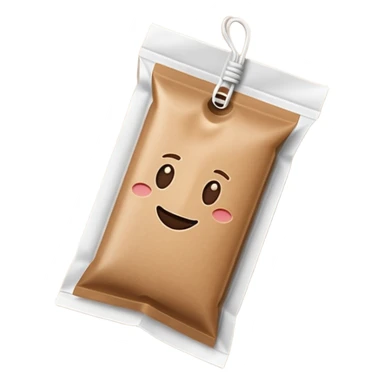 rectangular coffee sachet stick sticker