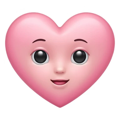 a babypink heart imoji sticker