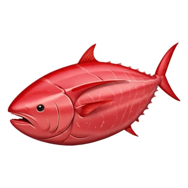 a chunk of tuna meat sticker