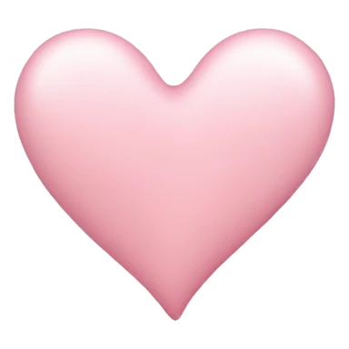 light pink heart sticker