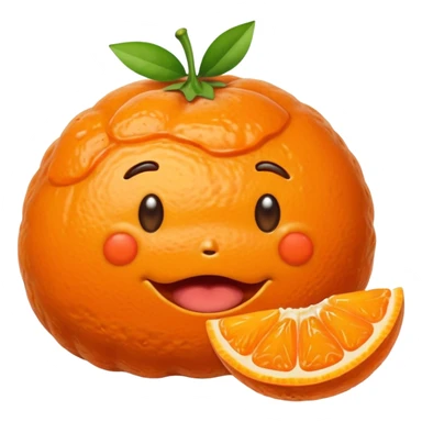 caca qui mange une clémentine sticker