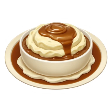 Mashed potatoes with gravy  sticker
