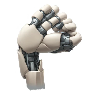 Cyborg arm only flexing bicep and shoulder sticker