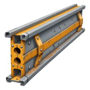 industrial metal beam sticker