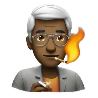 Smoking chilling  sticker