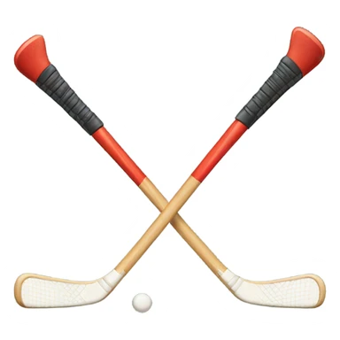hockey sticks crossed sticker