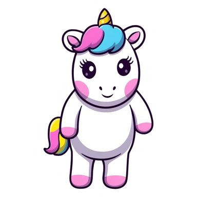 unicorn quality mark badge sticker