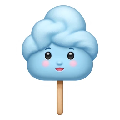 Baby blue cotton Candy  sticker