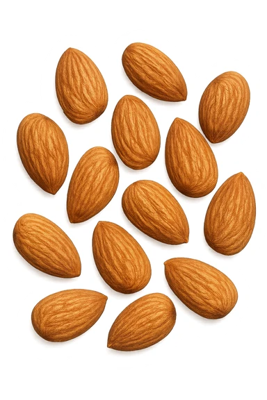 mandorle visti dall'alto iperrealistiche 4k sticker