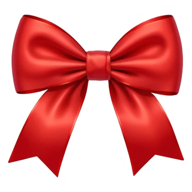Christmas red bow sticker