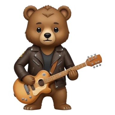 Bear rockstar  sticker