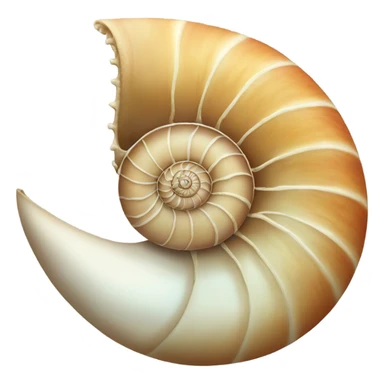 Nautilus shell sticker