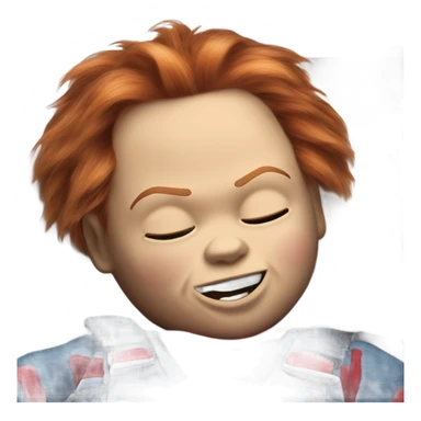 Chucky doll sleeping  sticker