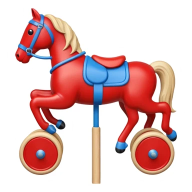 ride on stick toy sticker
