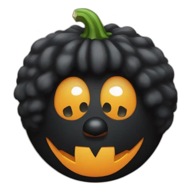 Golliwog pumpkin sticker