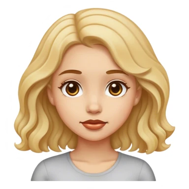 Chica con pelo un poco undulado  sticker